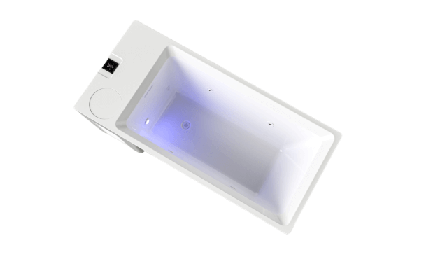 ijsbad kopen Elite PRO ijsbad met koeler volledig acryl bovenaanzicht met LED verlichting