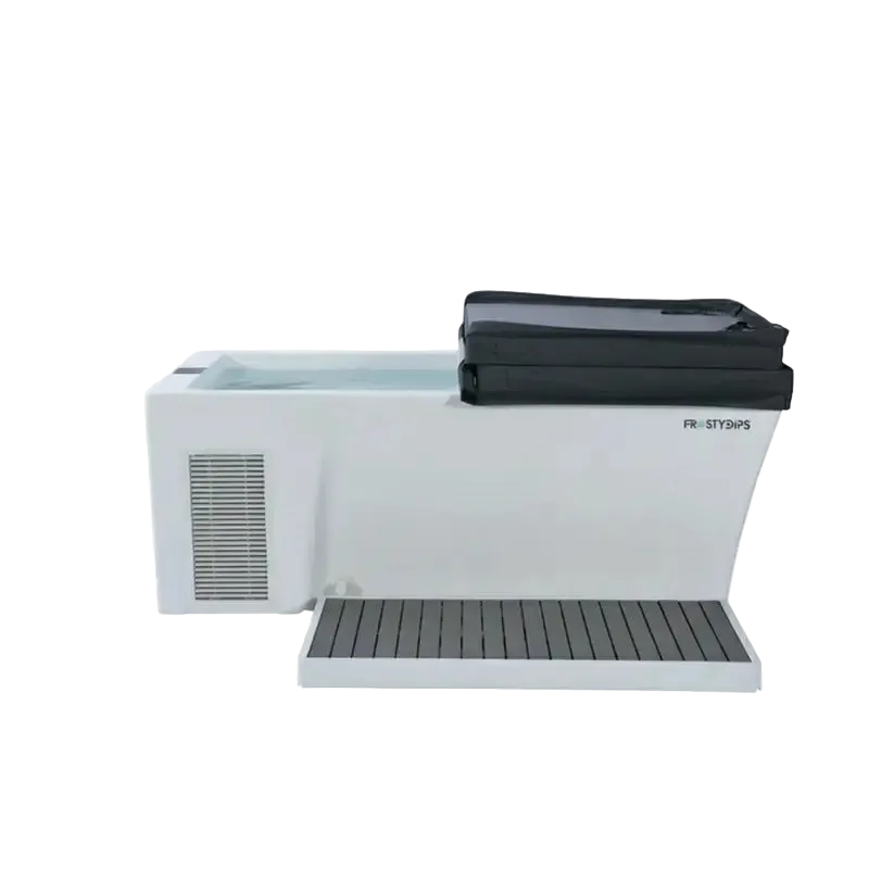ijsbad kopen Elite PRO volledig acryl ijsbad met koeler en isolerende afdekking voor koudetherapie