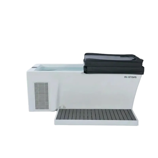 ijsbad kopen Elite PRO volledig acryl ijsbad met koeler en isolerende afdekking voor koudetherapie