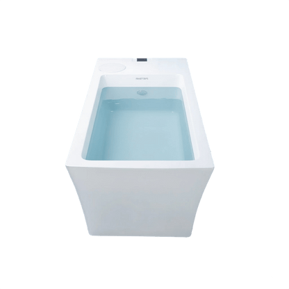 ijsbad met koeler elite pro volledig acryl vooraanzicht met water