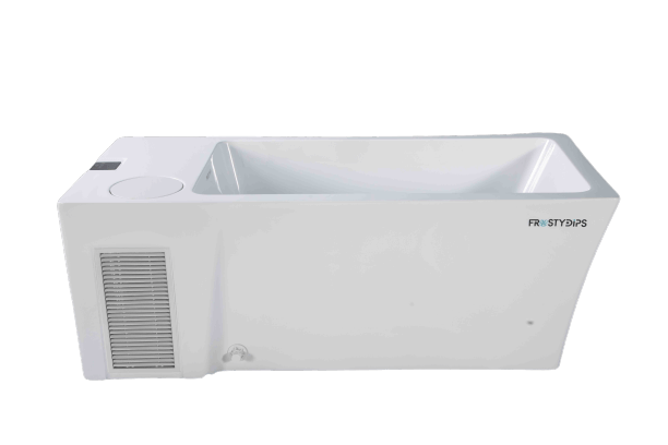 ijsbad met koeler elite pro volledig acryl zijkant met meer inkijk in bad